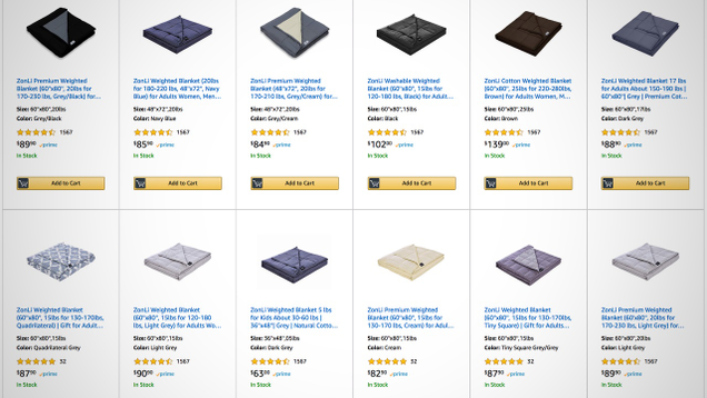 25% off Weighted Blankets | Amazon | Discount shown at checkout. Promo code 257LUSFN.